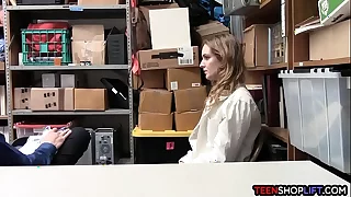 Big ass shoplifting teen busted by the store security